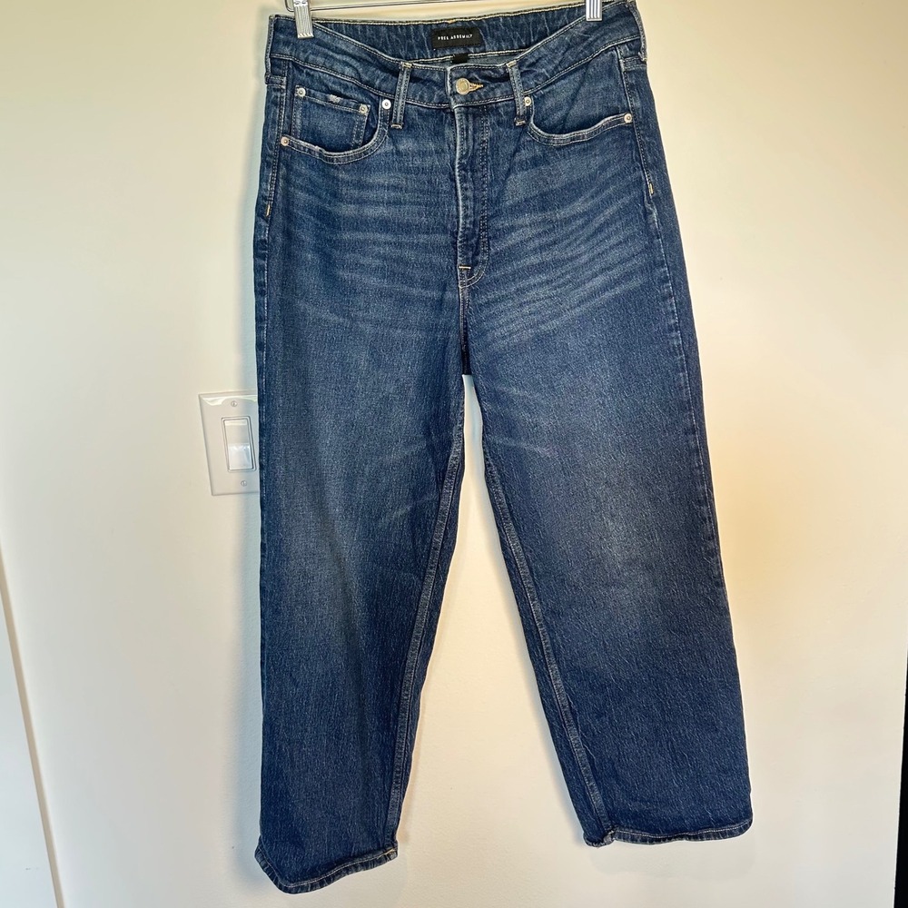 Free Assembly Jeans Super High Rise Crop Wide Straight Medium Wash 90s Size 12